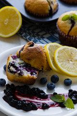fresh blueberry muffin