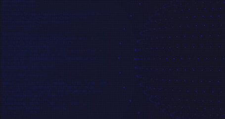 Futuristic Global network connecting Computer generated Digital User Interface HUD