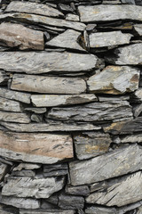 slate stone wall