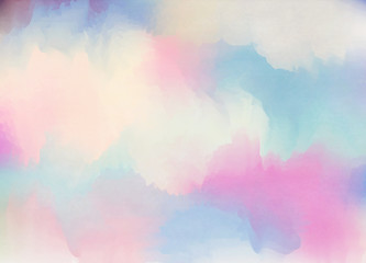 Abstract colorful watercolor for background. Digital art painting
