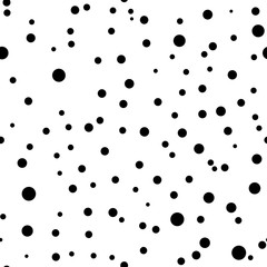 Polka dot seamless pattern. Dotted background with circles for printing on fabric, Wallpaper, textile design covers. Vector illustration