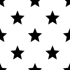 Stars pattern. Seamless vector illustration. Scandinavian style