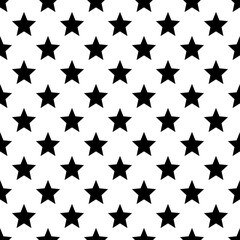 Stars pattern. Seamless vector illustration. Scandinavian style