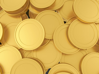 Gold coins background
