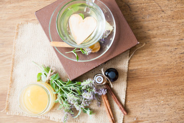 Herbal tea from lemon balm