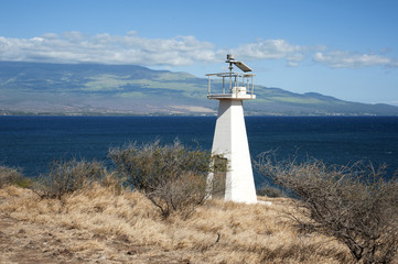 Maui Lighthouse Over Kealakekua Bay in Hawaiian Islands