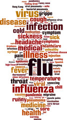 Flu word cloud