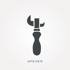 Line icon opener