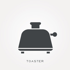 Line icon toaster