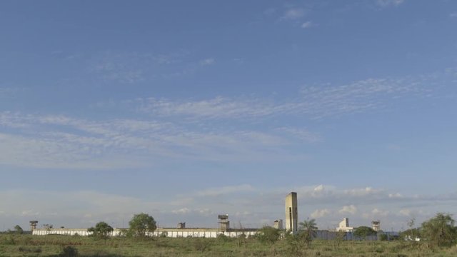 High security prison landscape