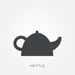 Line icon kettle