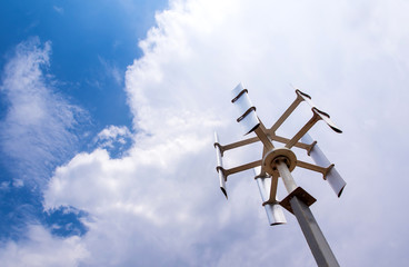 The vertical type wind power turbine for little home