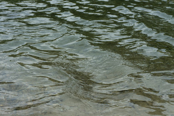 vibrant river water close up