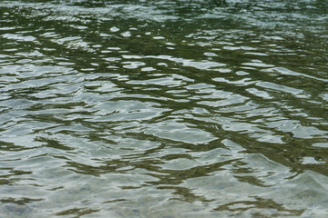 vibrant river water close up