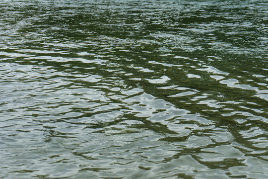 vibrant river water close up