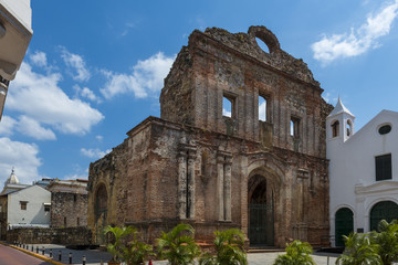 The Santo Domingo Convent in Casco Viejo, Panama City, Panama