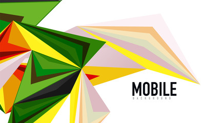 Modern triangle presentation template