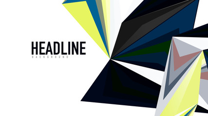 Modern triangle presentation template