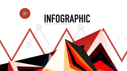 Modern triangle presentation template