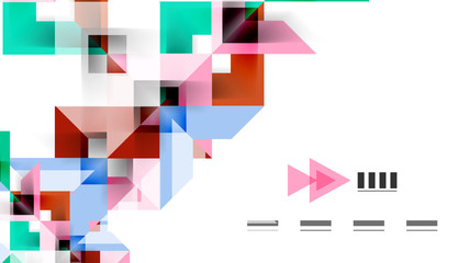 Business presentation geometric template