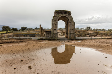 The Roman ruins of Caparra are located in the pasture Casablanca, among the terms of Oliva de...