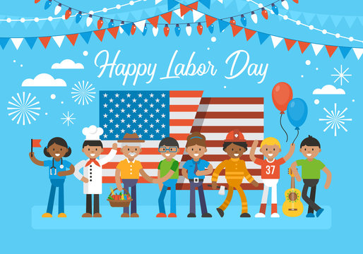 Happy Labor Day banner design