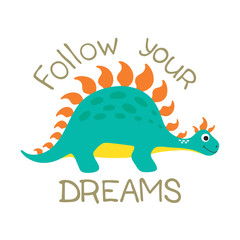 Cute dino illustration