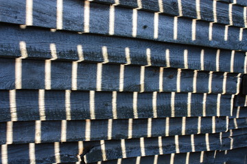 oryginalny światło cień padający na ścianę z desek