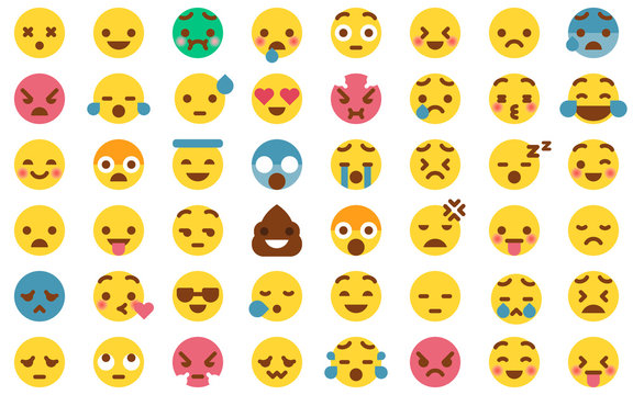48 Cute Emoticon Pack Collection
