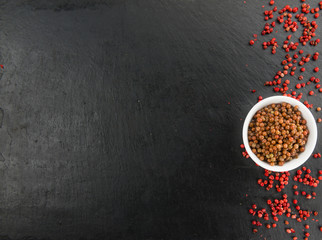Slate slab with preserved Pink Peppercorns
