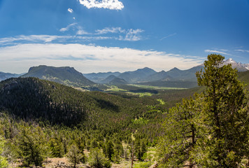 Many Parks Curve Overlook in Rocky Mountain National Park