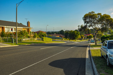 Fototapeta na wymiar Central district of Melbourne.