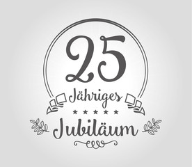 Obraz premium 25 Jubilaeum vector