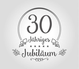 30 Jubilaeum vector