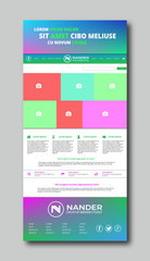 Web Site Template Vectorial Design