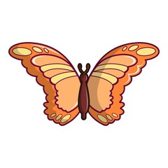 Monarch butterfly icon, cartoon style
