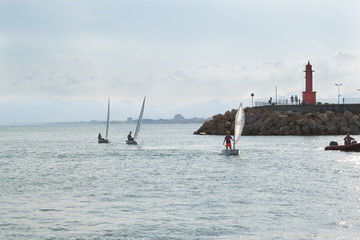 Obraz premium sailing in Cambrils