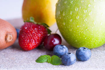 Fresh fruits and berries