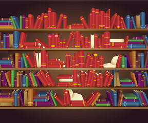 The heart of the book. Reading love concept. Vector illustration.