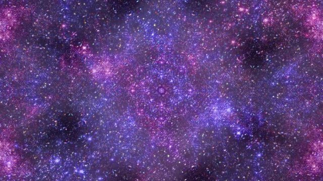 Video Background 2315: Multidimensional space travel star field kaleido (Loop).
