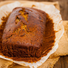 Banana Sweet Bread. Selective focus.