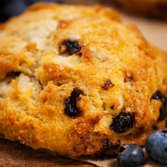 Blueberry Scones Pastry. Selective focus.