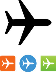 Jet Plane Icon - Illustration