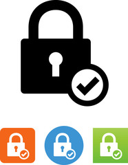 Lock Verified Icon - Illustration