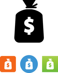 Money Bag Icon - Illustration