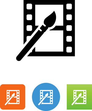 Movie Animation Icon - Illustration