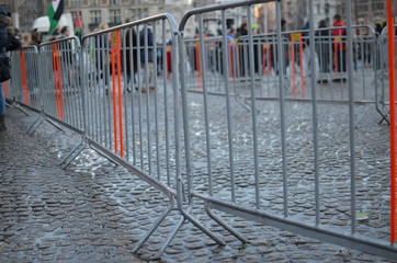 Absperrung auf öffentlichem Platz