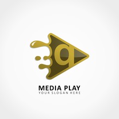 Media Play Application Splash with letter Q