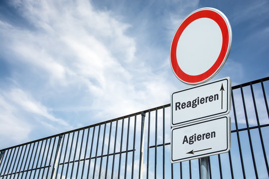 Schild 229 - Agieren