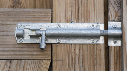 locks and bolts on door / shed